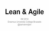 Agile, Scrum, Lean & Kanban @ Idea & Innovation Management - Erasmus University College Brussels