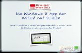 Die Windows 8 Tablet App der DATEV mit SCRUM - Lessions Learned - Developer Week Nürnberg 2013