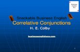 Snackable Business English - Correlative Conjunctions