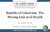 Benefits of Colostrum:  The Missing Link in GI Health