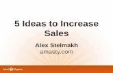 5 Ideas to Increase Sales