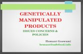 Issues, Concerns & Policies about GMO Crops