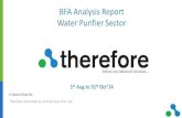 Water Purifier Sector Beneficial Factual Adverse Report