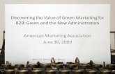 AMA Green Marketing in the New Administration