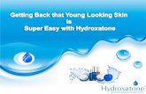 Getting back that Young Looking Skin is Super Easy with Hydroxatone