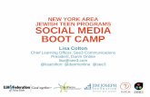 NY Jewish Teen Program Social Media Boot Camp (Day 1)