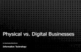 Physical vs digital businesses
