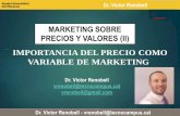 CURSO DE MARKETING DE PRECIOS - TEMA 2 - RENOBELL - PRECIO COMO VARIABLE DEL MARKETING