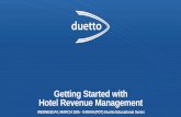 Getting Started with Hotel Revenue Management