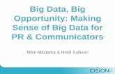 Big Data, Big Opportunity: Making Sense of Big Data for PR