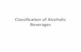 Classification of alcoholic beverages