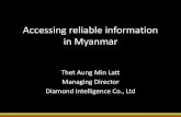 Accessing reliable information in Myanmar
