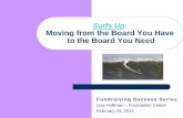 Surf’s Up: Moving from the Board That You Have to the Board That You Need