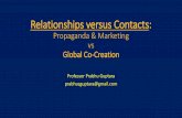 Relationships versus contacts