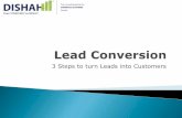 Lead conversion   3 steps for turning leads into customers