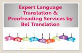 Expert language translation & proofreading services by bel translation