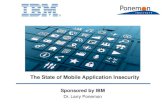 Larry Ponemon of Ponemon Institute Explores Current State of Mobile Application (In)Security