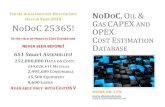 NoDoC, Oil & Gas Cost Estimation Data and Cost Models, catalog year 2015