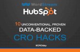 10 Unconventional, Proven, Data-Backed CRO Hacks