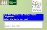 Has Internet of Things really happened?