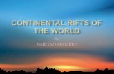 Continental rifts of the world