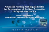 Organic Electronics Made Possible by Advanced Printing Techniques