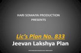 Lic’s plan no. 833 jeevan lakshya plan