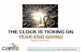 The Clock is Ticking on Year-end Giving