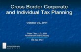 Cross Border Corporate and Individual Tax Planning
