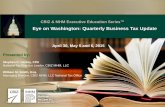 Webinar Slides: Eye on Washington - Quarterly Business Tax Update