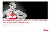 AFTERNOON KEYNOTE: Why marketing works, what is good marketing and why it is so damn sexy?