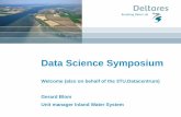 Dsd int 2014 - data science symposium - opening, gerard blom, unit manager deltares