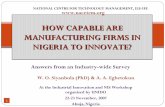 Firm-level innovation in Nigeria