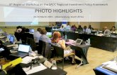 Photo highlights from the 5th Regional Workshop on the SADC Regional Investment Policy Framework