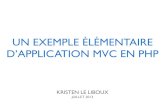 Un exemple élémentaire d'application MVC en PHP