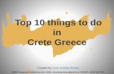 Top 10 Things to do in Crete Greece