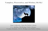 Vampires, Werewolves And Witches