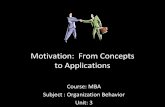 Mba i  ob  u 3.2 motivation and its applications