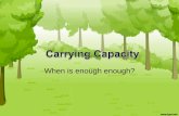 Carrying capacity