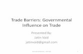 Trade barriers in International Business