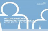 HealthcareSource® Behavioral Assessments: Recruit for Higher Retention in Healthcare