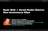 Basic Web + Social Media Metrics: Non eCommerce Sites