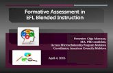 Formative assessment in efl blended instruction, april, 4, google hangout session