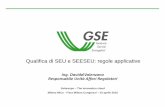 Qualifica di SEU e SEESEU: Regole Applicative solarexpo 10 aprile 2015