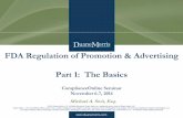 FDA Regulation of Drug and Device Advertising and Promotion -- The Basics