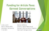 How to Handle Article Processing Charges: Funding for Article Fees