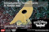 Introductie in Twitter Cards, Twitter Ads en Twitter Analytics