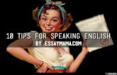10 Tips for speaking English
