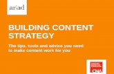 Building Content Strategy - CMA Seminar