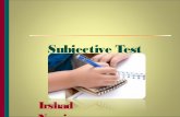 subjective  test